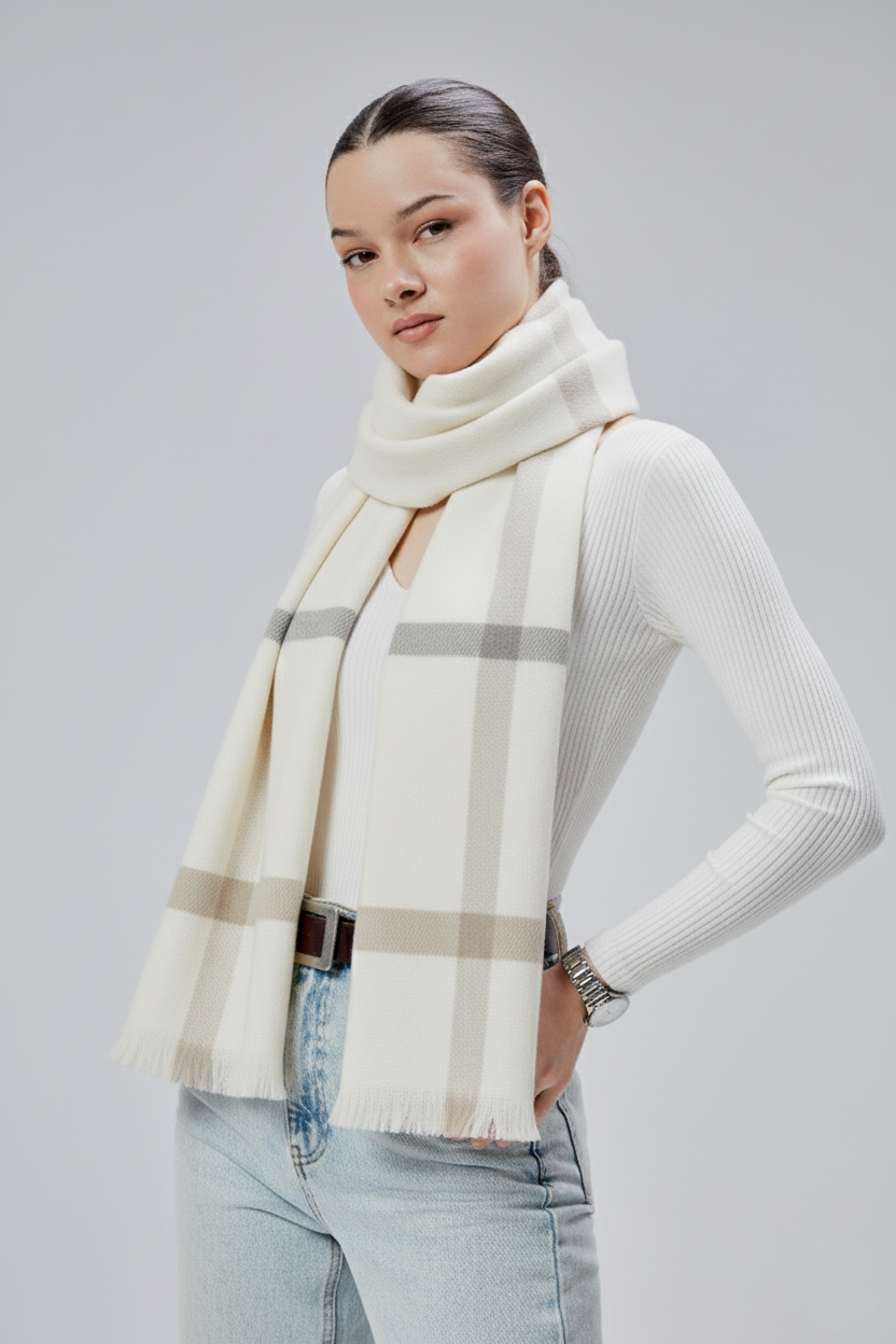 Yumuşak Dokulu Akrilik Basic Şal