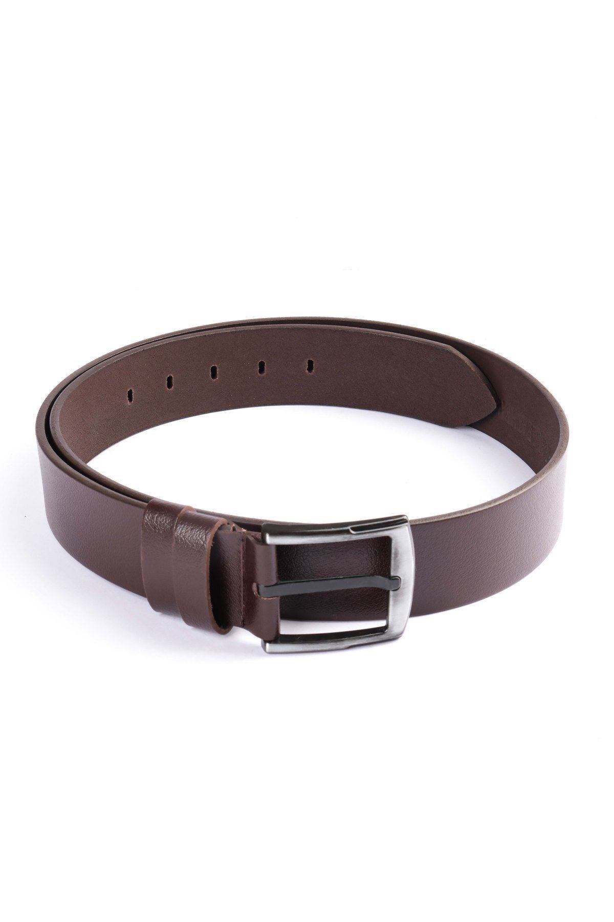 Erkek %100 Hakiki Manda Derisi Siyah Tokalı Erkek Kot Kemeri 4,5 Cm