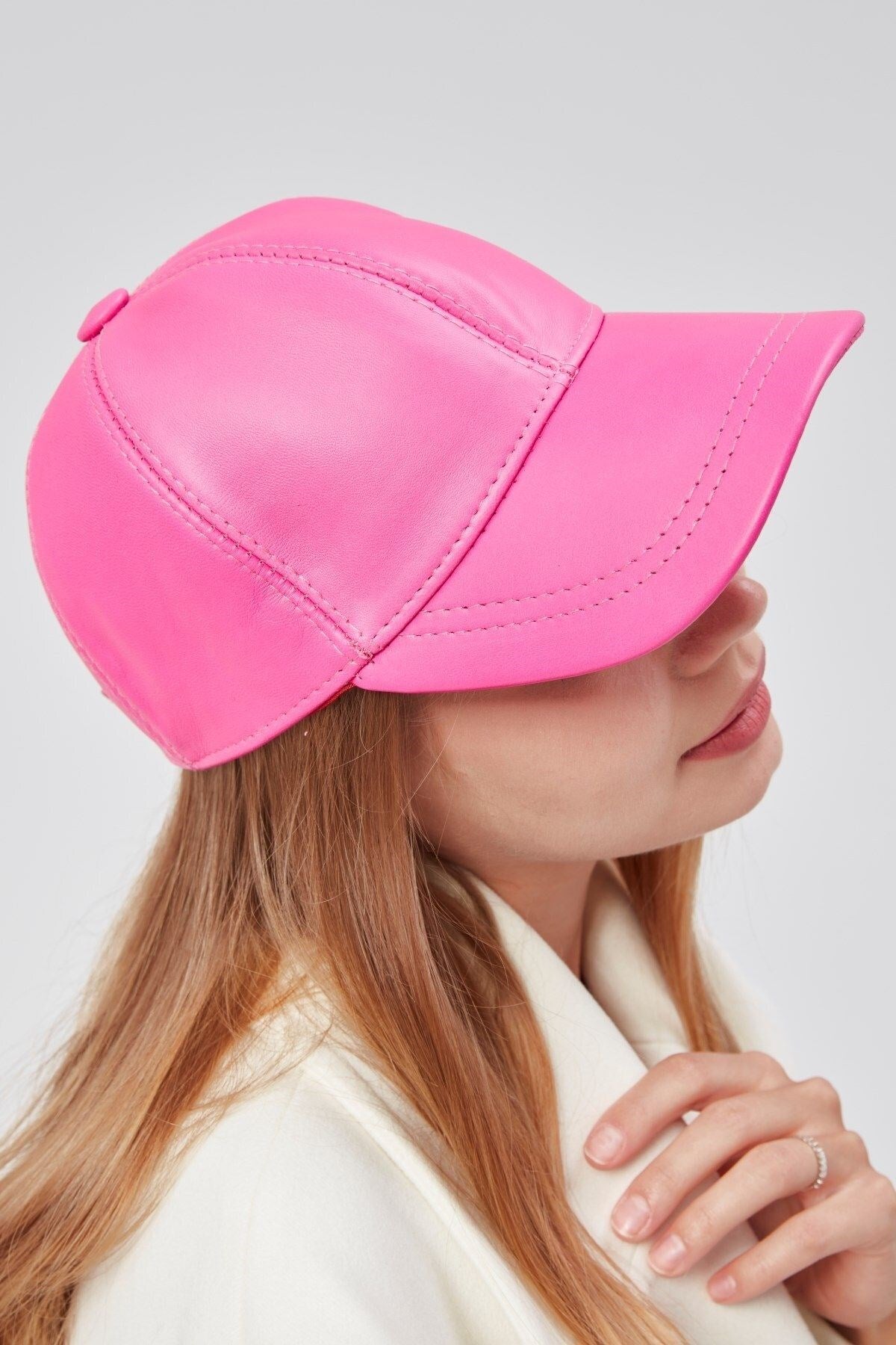 %100  Deri Kışlık Unisex Beyzbol Şapka