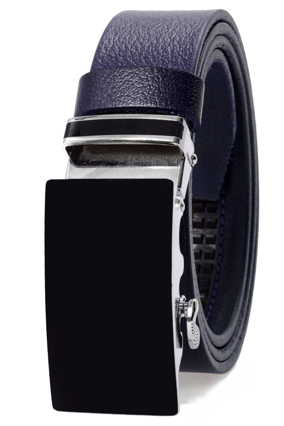 derikem Otomatik Tokalı Deliksiz %100 Hakiki Manda Derisi Klasik Erkek Kemeri Siyah Aynalı