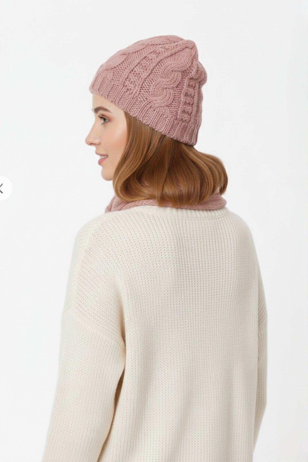 Kadın Kışlık Lüks Örgü Bere, Atkı ve Eldiven Takımı