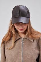 %100  Deri Kışlık Unisex Beyzbol Şapka