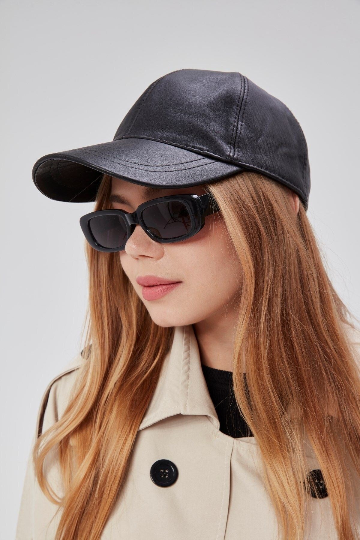 %100  Deri Kışlık Unisex Beyzbol Şapka