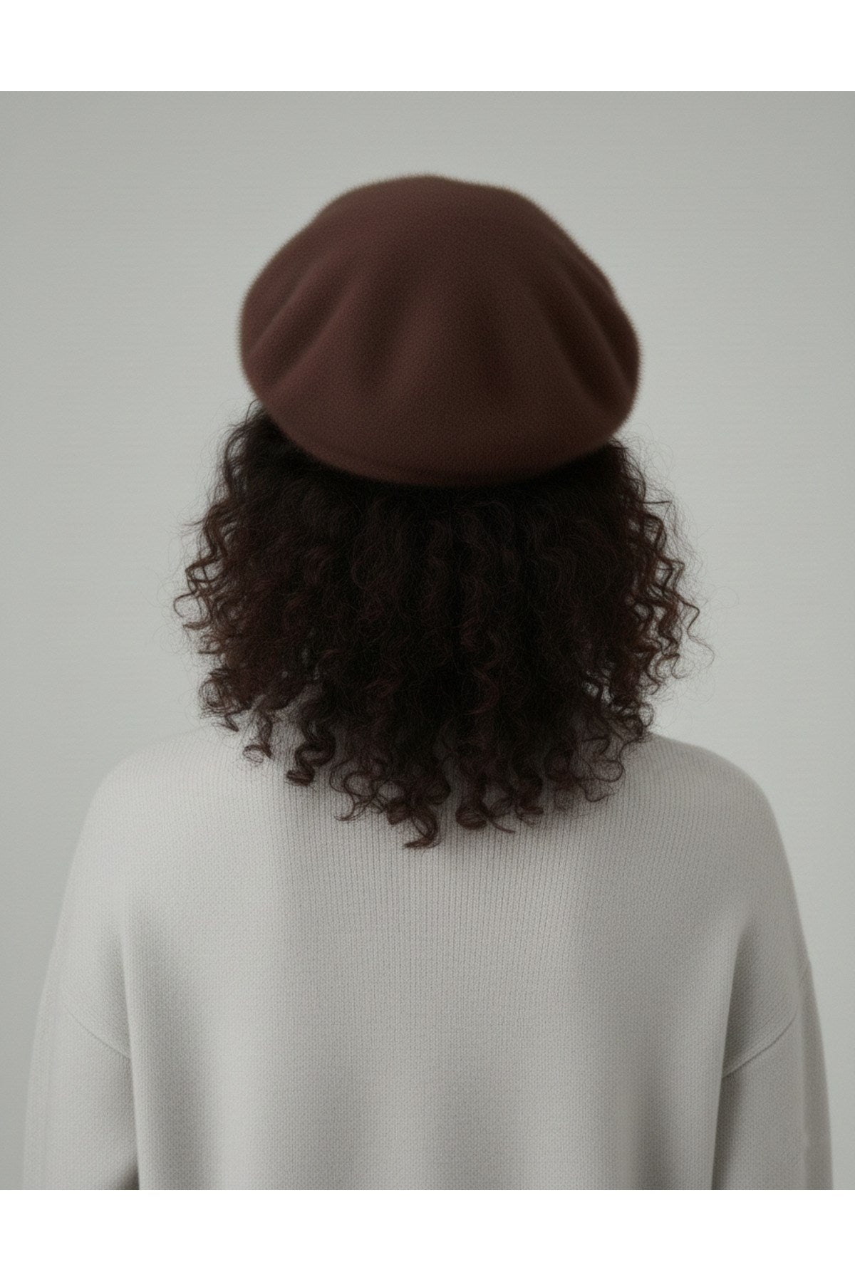 Fransız Tüylü Peluş Ressam Bere Kadın Şapka