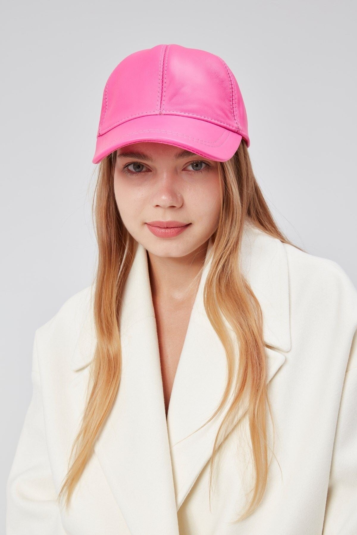 %100  Deri Kışlık Unisex Beyzbol Şapka