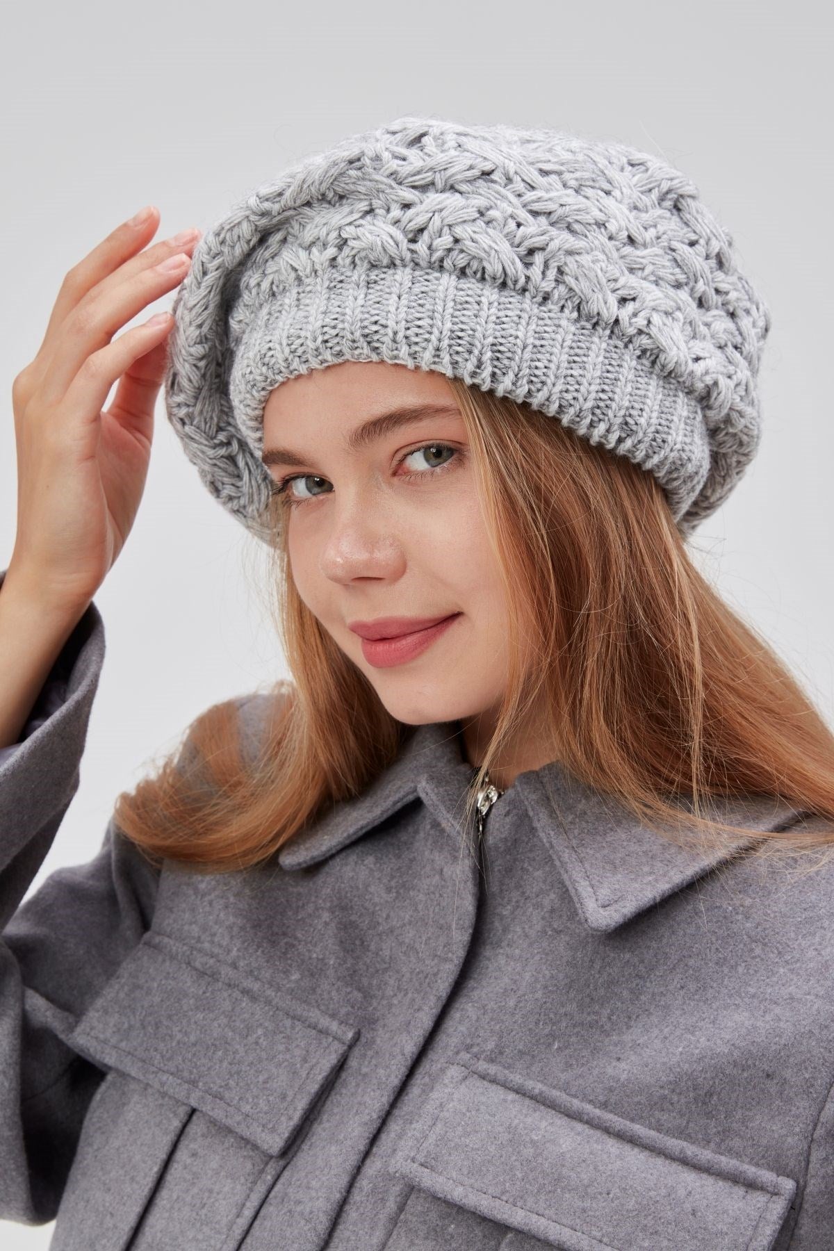 2li Kadın Kışlık Şık Triko Ressam Örgü Bere 2 Adet