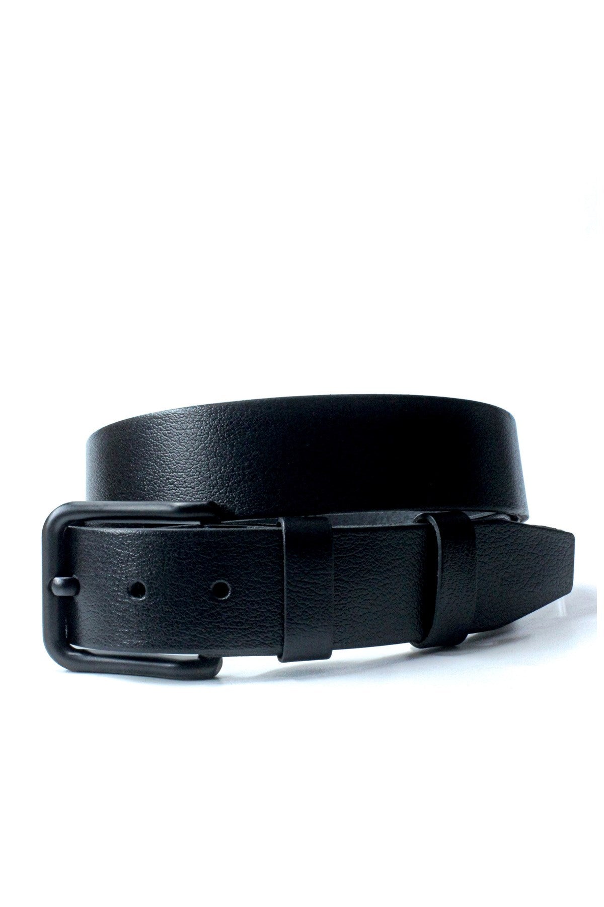 %100 Hakiki Deri Erkek Kemer Siyah Tokalı 4cm
