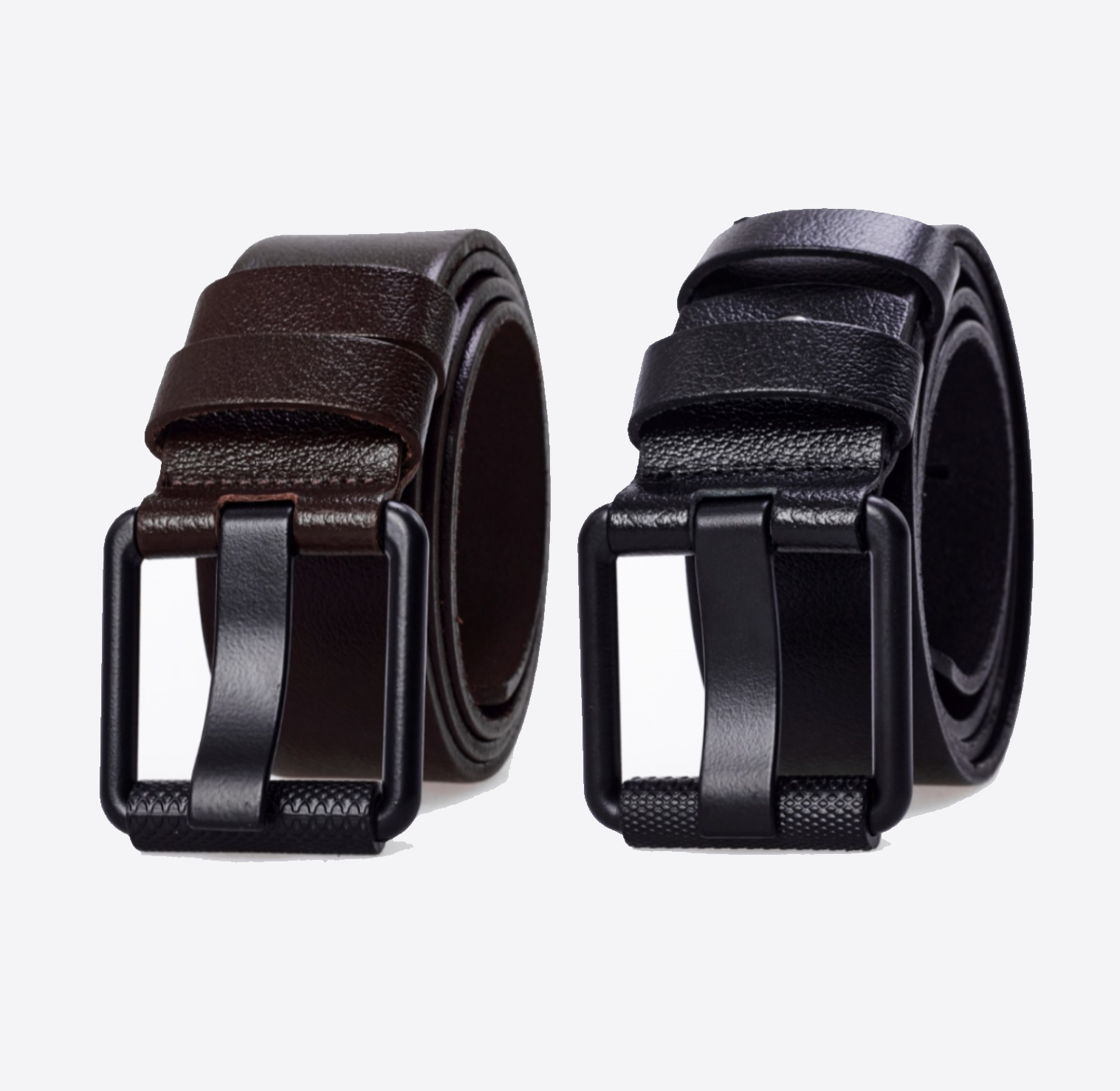 Derikem Erkek %100 Hakiki Deri Siyah Borulu 4,5 Cm Kot Kemeri