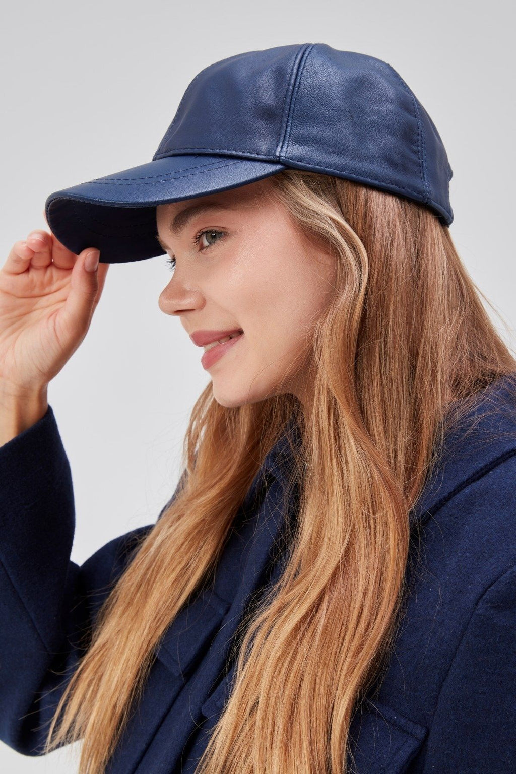 %100  Deri Kışlık Unisex Beyzbol Şapka