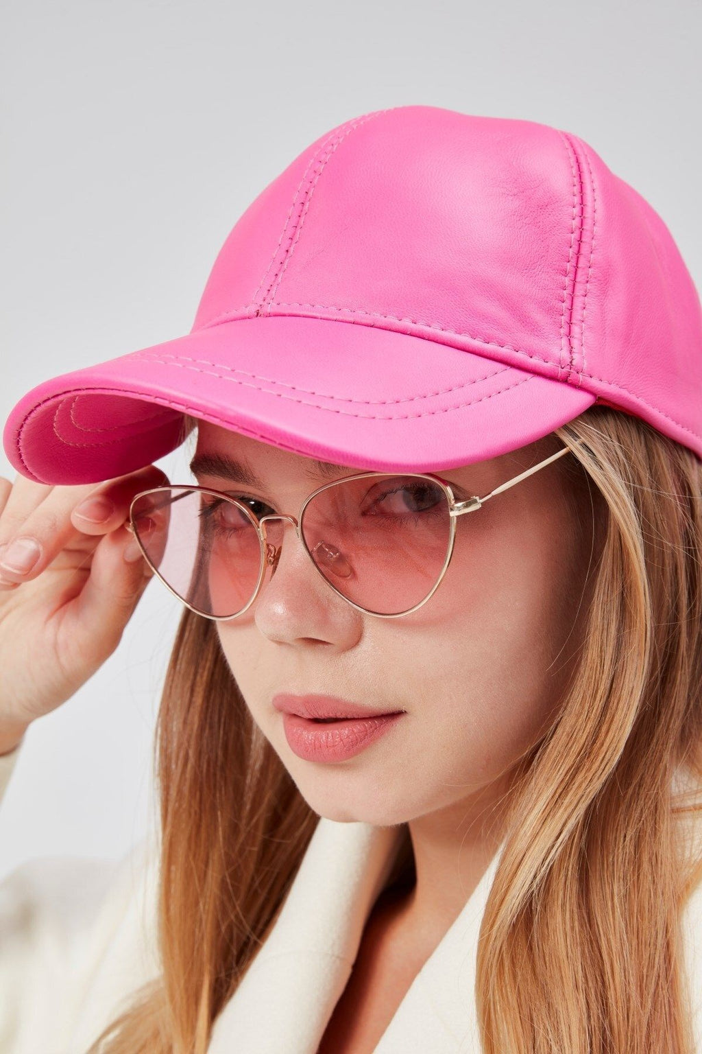 %100  Deri Kışlık Unisex Beyzbol Şapka