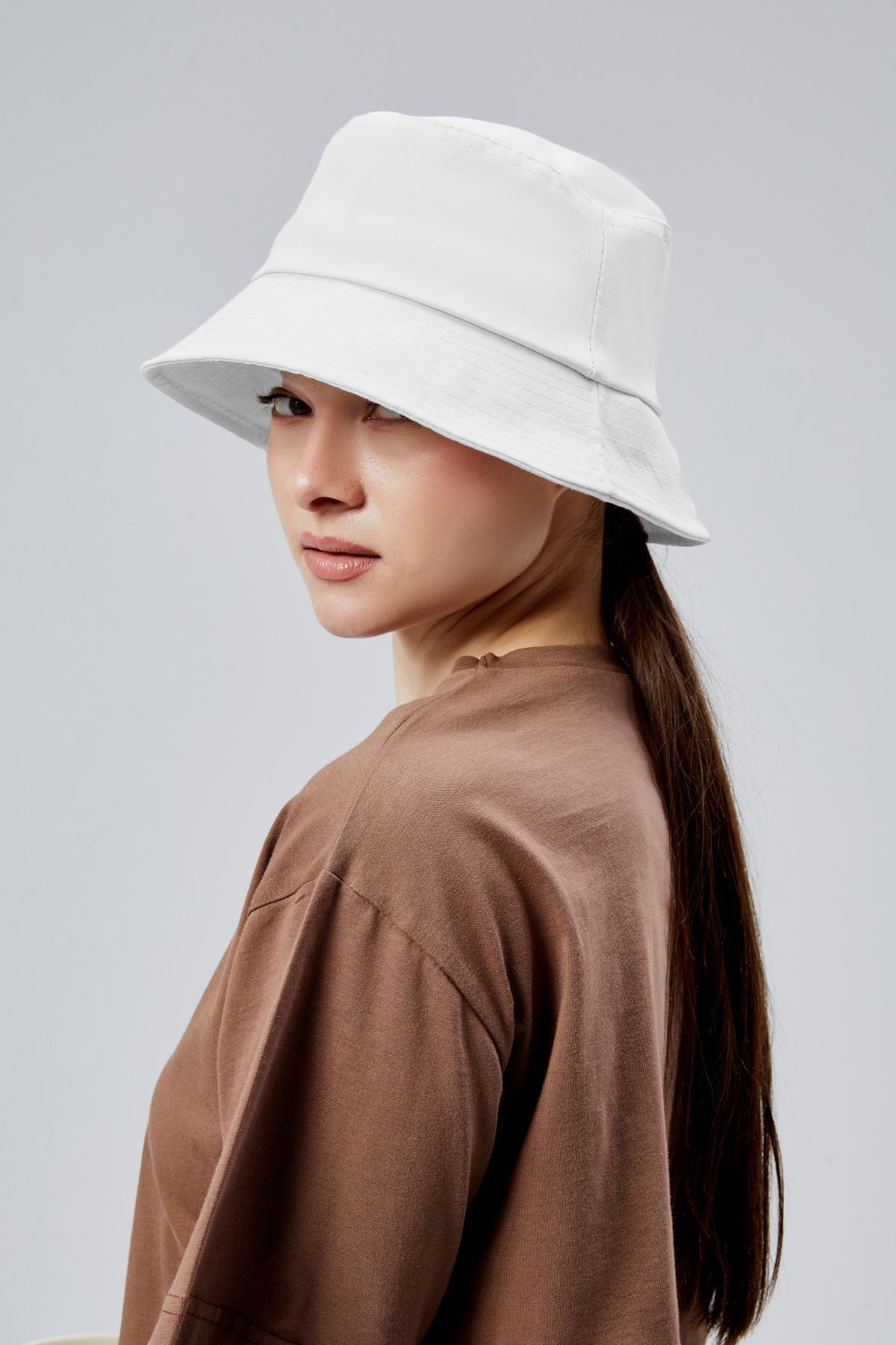 derikem Yazlık Kumaş Kova Şapka, Erkek Kadın Düz Balıkçı Bucket Şapka, Unisex