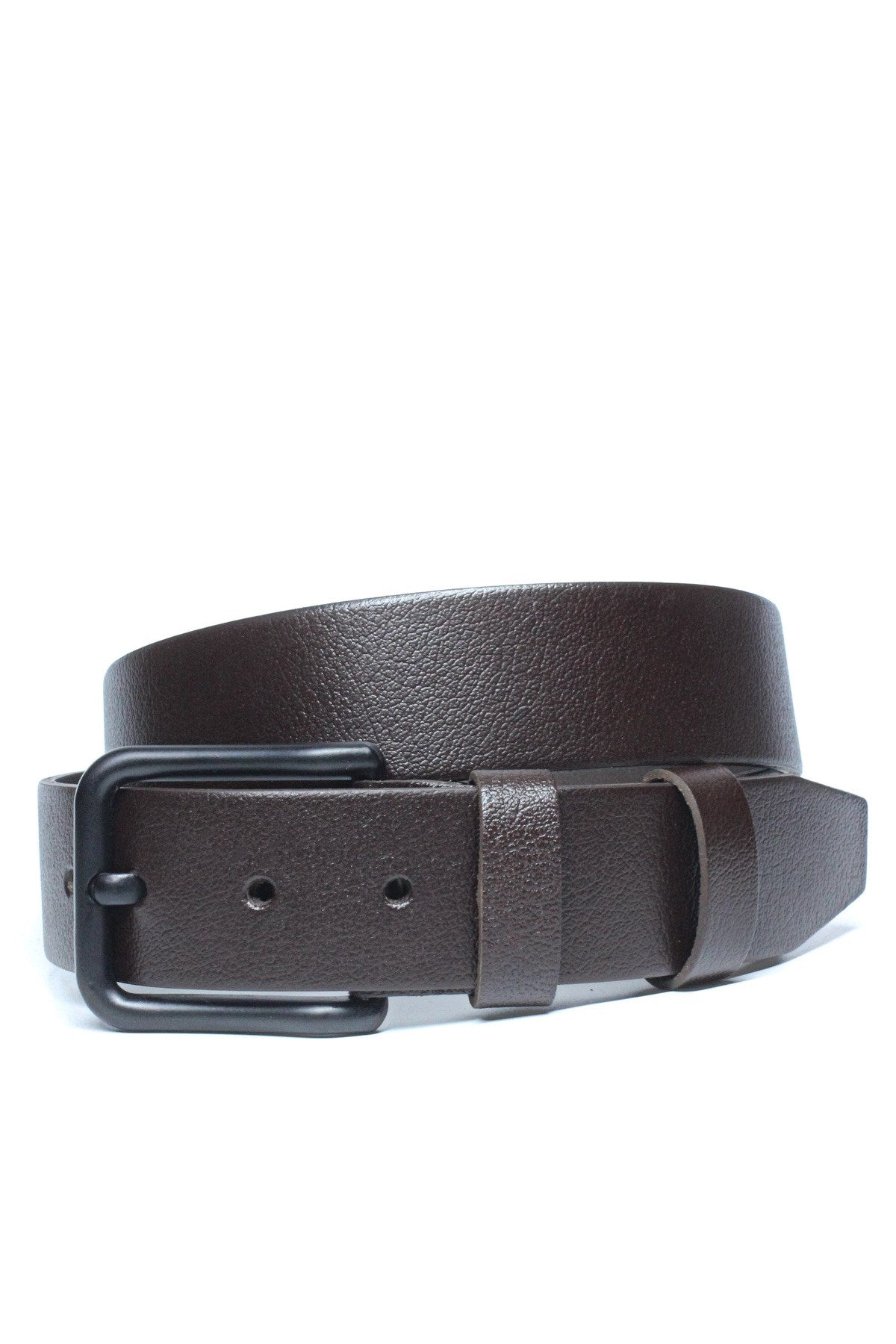 %100 Hakiki Deri Erkek Kemer Siyah Tokalı 4cm