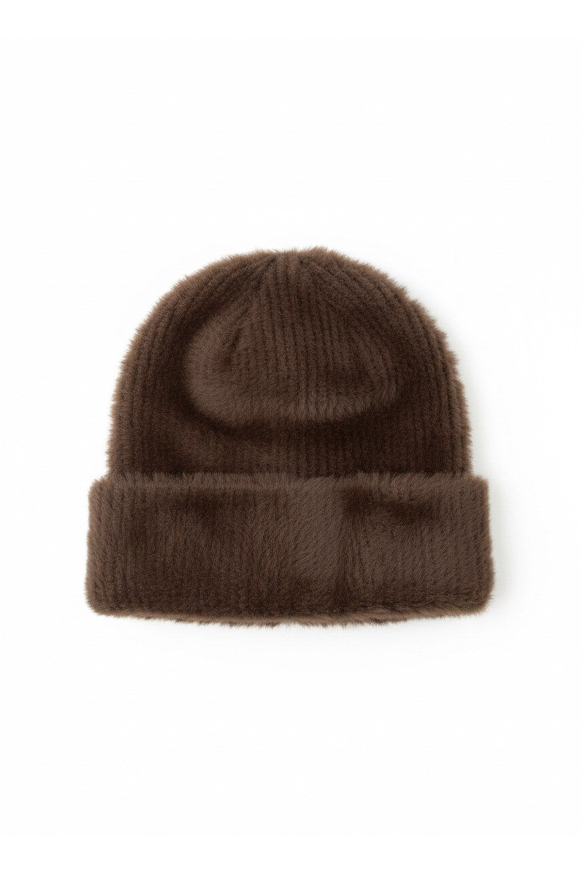 Kadın Tüylü Yumuşak Peluş Bere