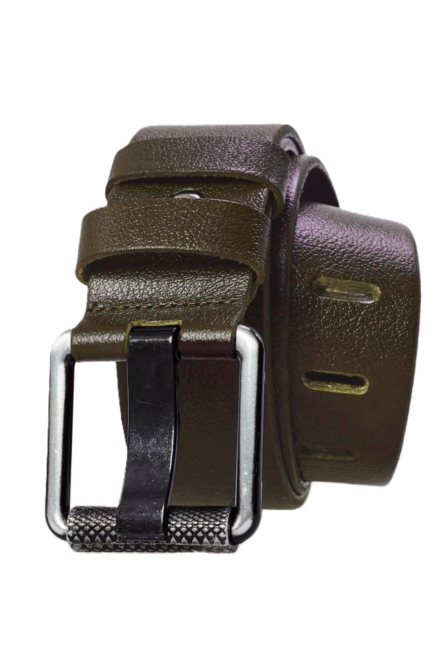 Derikem Erkek %100 Hakiki Deri Siyahaçma Borulu 4,5 Cm Kot Kemeri