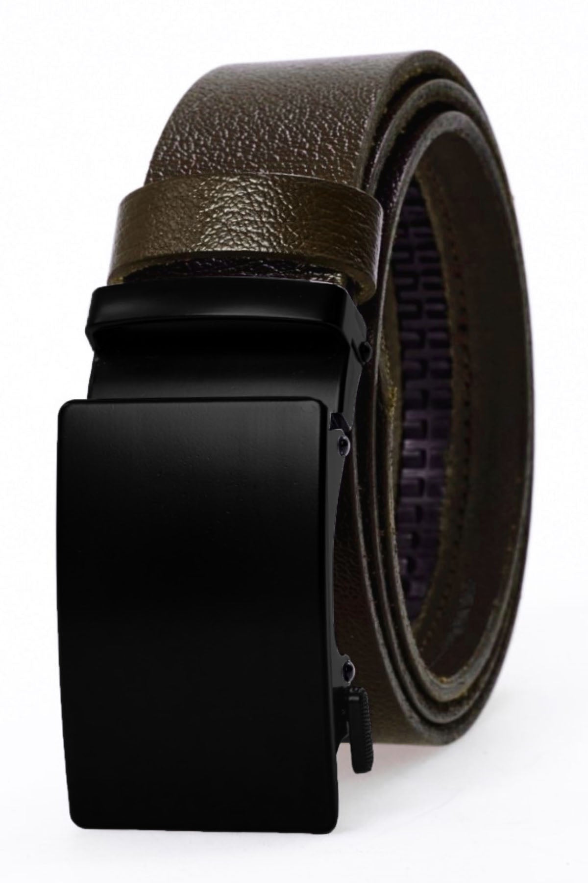 derikem Otomatik Tokalı Deliksiz %100 Hakiki Manda Derisi Klasik Erkek Kemeri