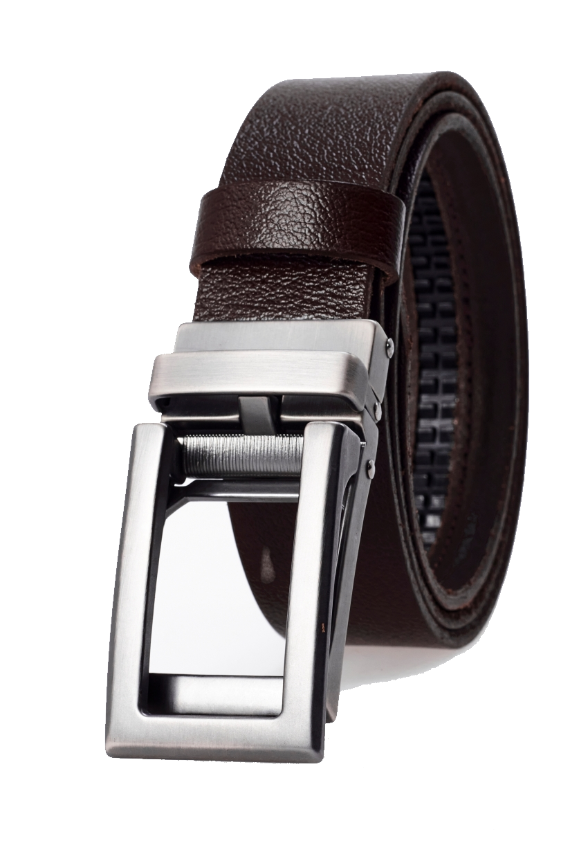 derikem Otomatik Tokalı Deliksiz %100 Hakiki Manda Derisi Klasik Erkek Kemeri U Krom