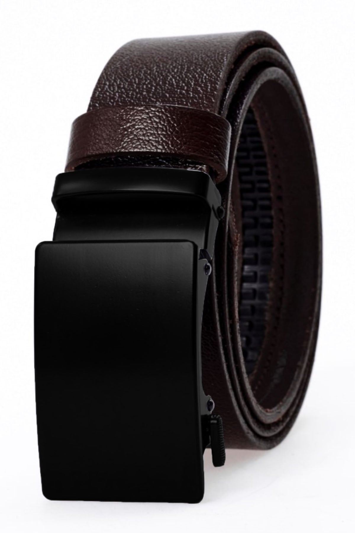 derikem Otomatik Tokalı Deliksiz %100 Hakiki Manda Derisi Klasik Erkek Kemeri