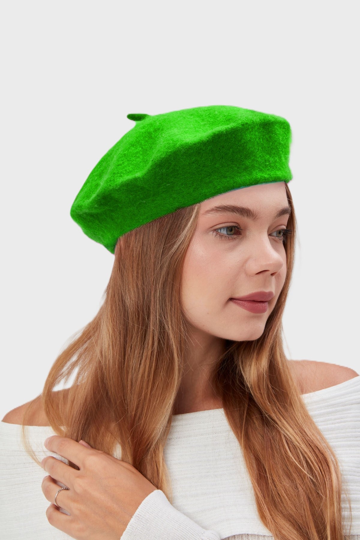 derikem Kep Kadın Sanatçı Ressam Şapkası Klasik Fransız Bere Moda Sanatçı Şapkası Bere Keçe Fransız Şapka